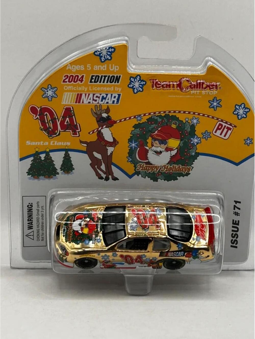 Team Caliber 2004 Edition Santa Claus Holiday Gold Chrome 1/64 Diecast Car